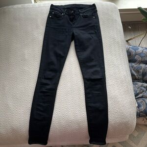 7 FOR ALL MAN KIND black the skinny jean size 25